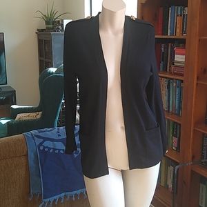 St. John Knit Vintage Classic Black Jacket SX P.